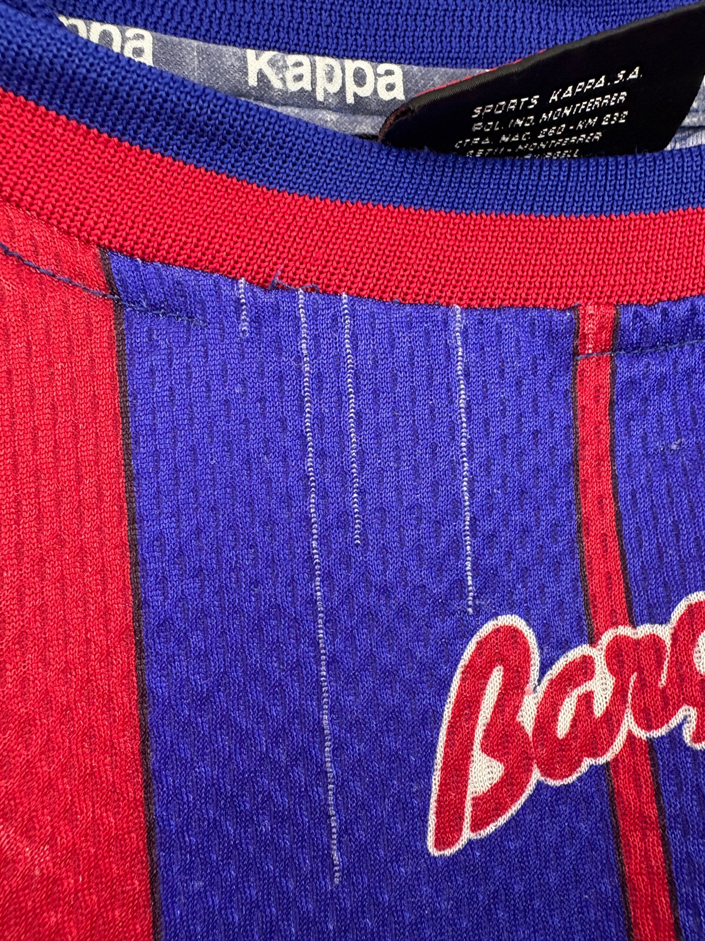 Barcelona 1997/98 Home Kappa Football Shirt Extra Large