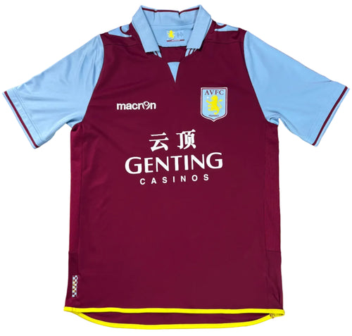 Aston Villa 2012/13 Home Macron Football Shirt Medium Benteke 20