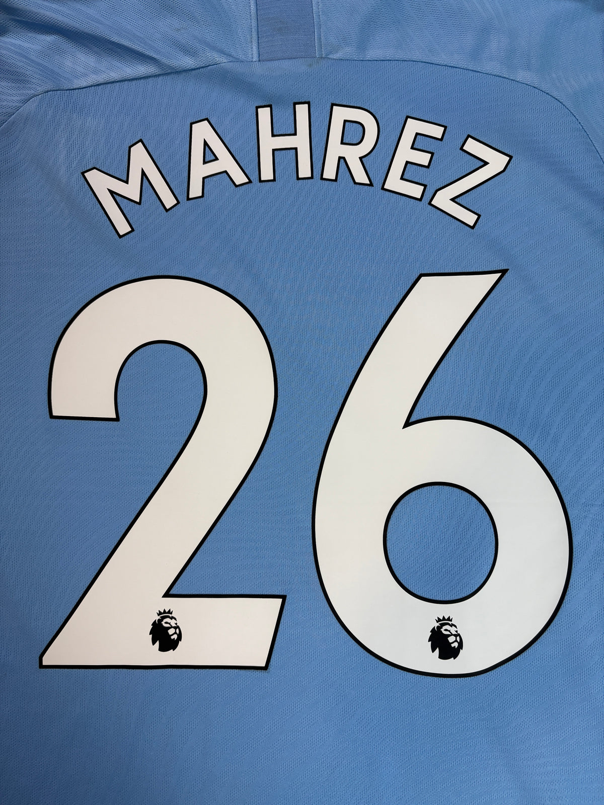 Manchester City 2019/20 Home Puma Football Shirt Large Mahrez 26
