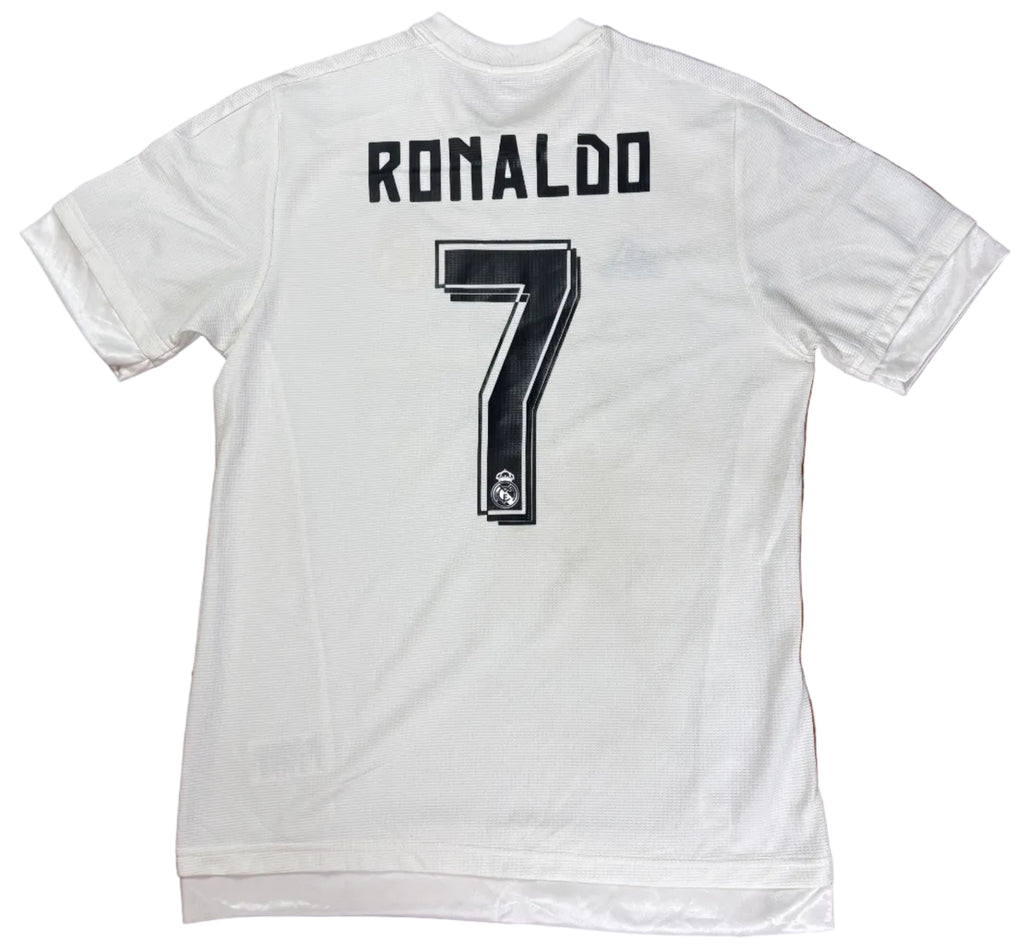 Real Madrid 2015/16 Home Adidas Football Shirt Medium Ronaldo 7