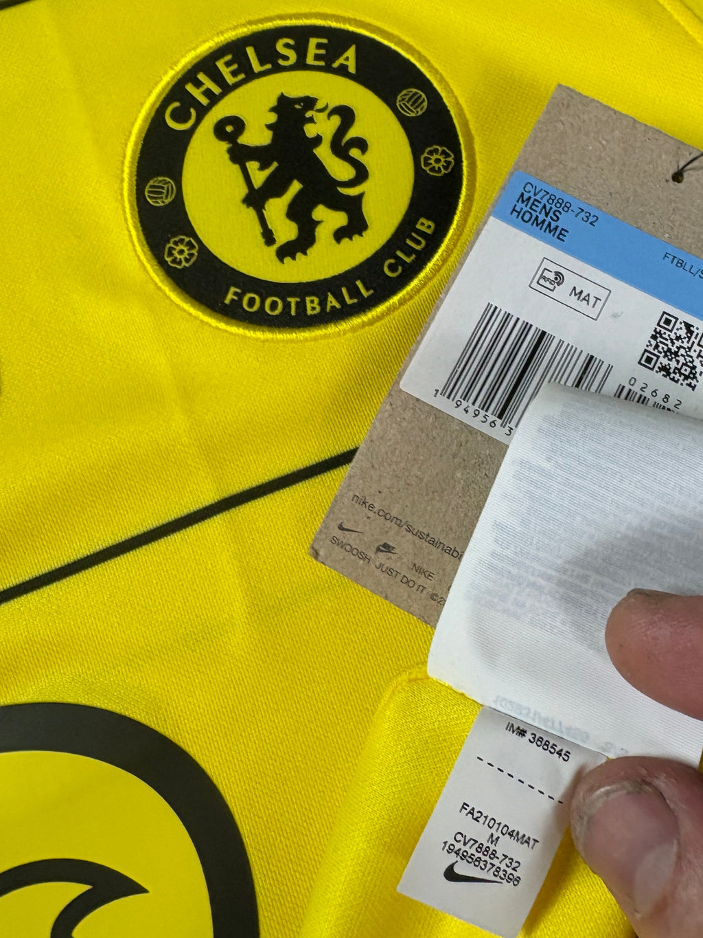 Chelsea 2021/22 Away Nike Football Shirt Medium T. Silva 6