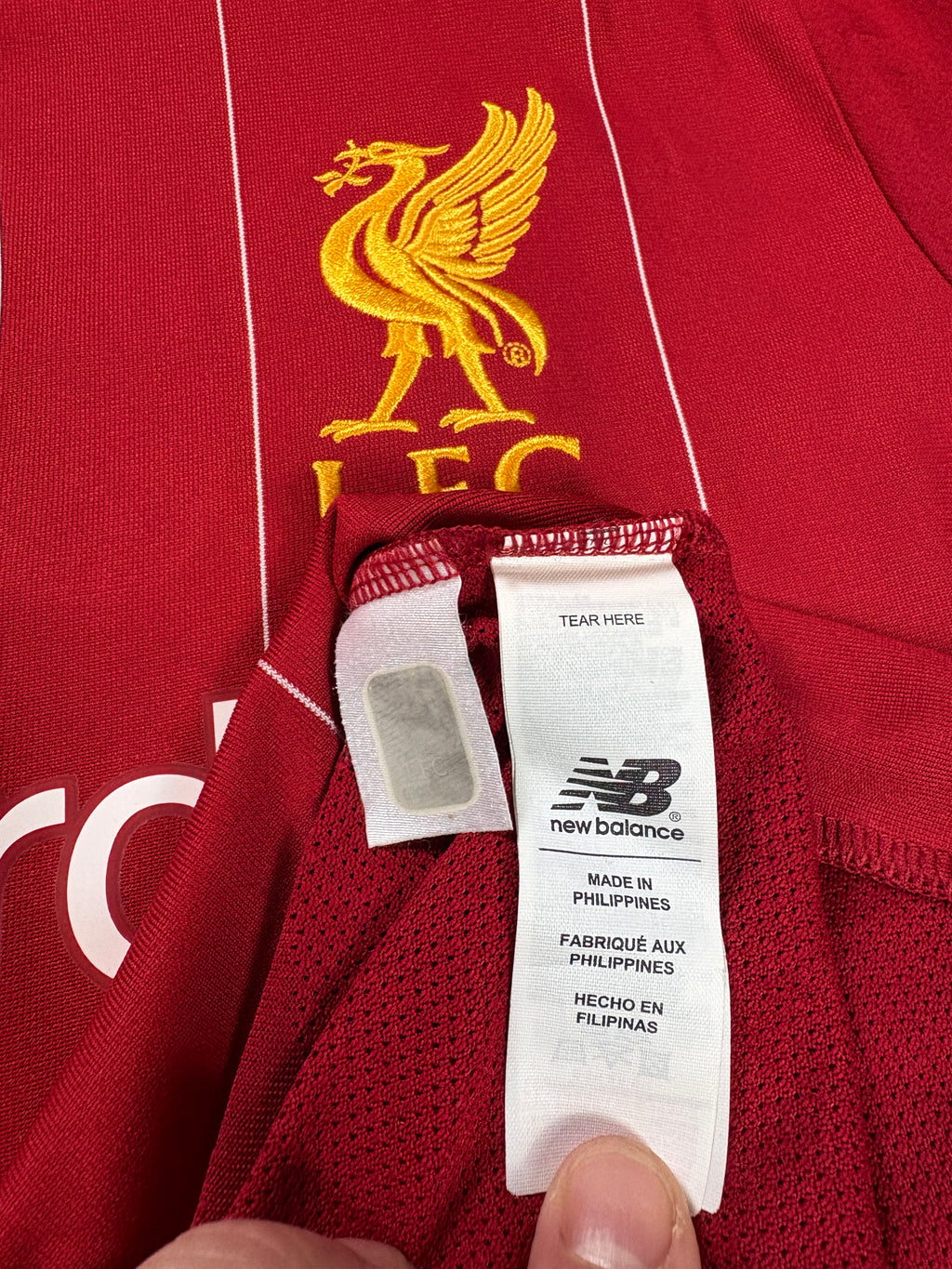 Liverpool 2019/20 Home New Balance Football Shirt Small Salah 11