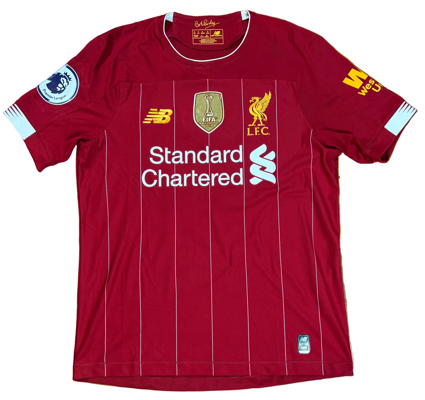Liverpool 2019/20 Home New Balance Football Shirt Small Salah 11
