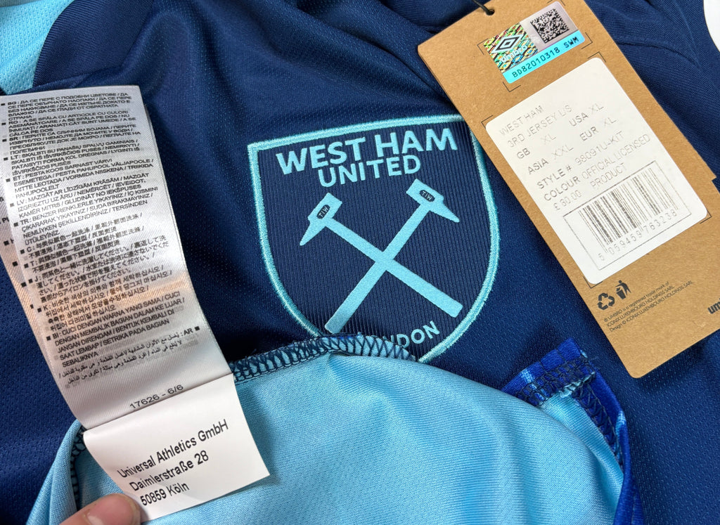 West Ham 2023/24 Third Umbro Football Shirt XXL Kudus 14
