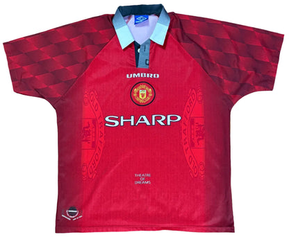 Manchester United 1994/96 Home Umbro Football Shirt Extra Large Cantona 7