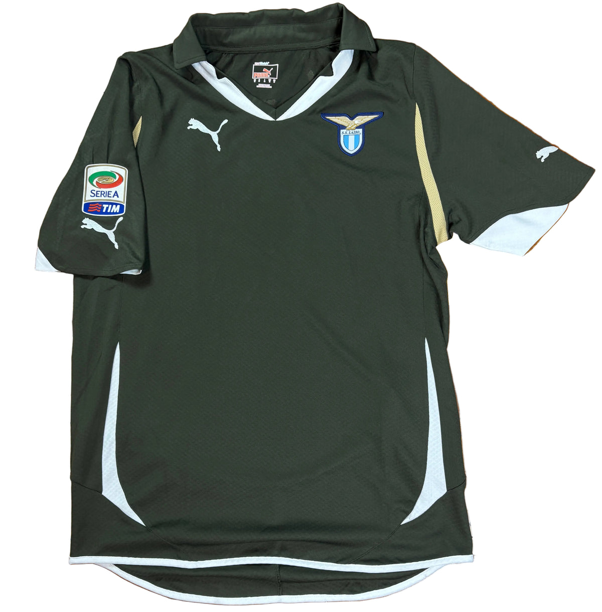 Lazio 2010/11 Away Puma Football Shirt Medium Biava 20