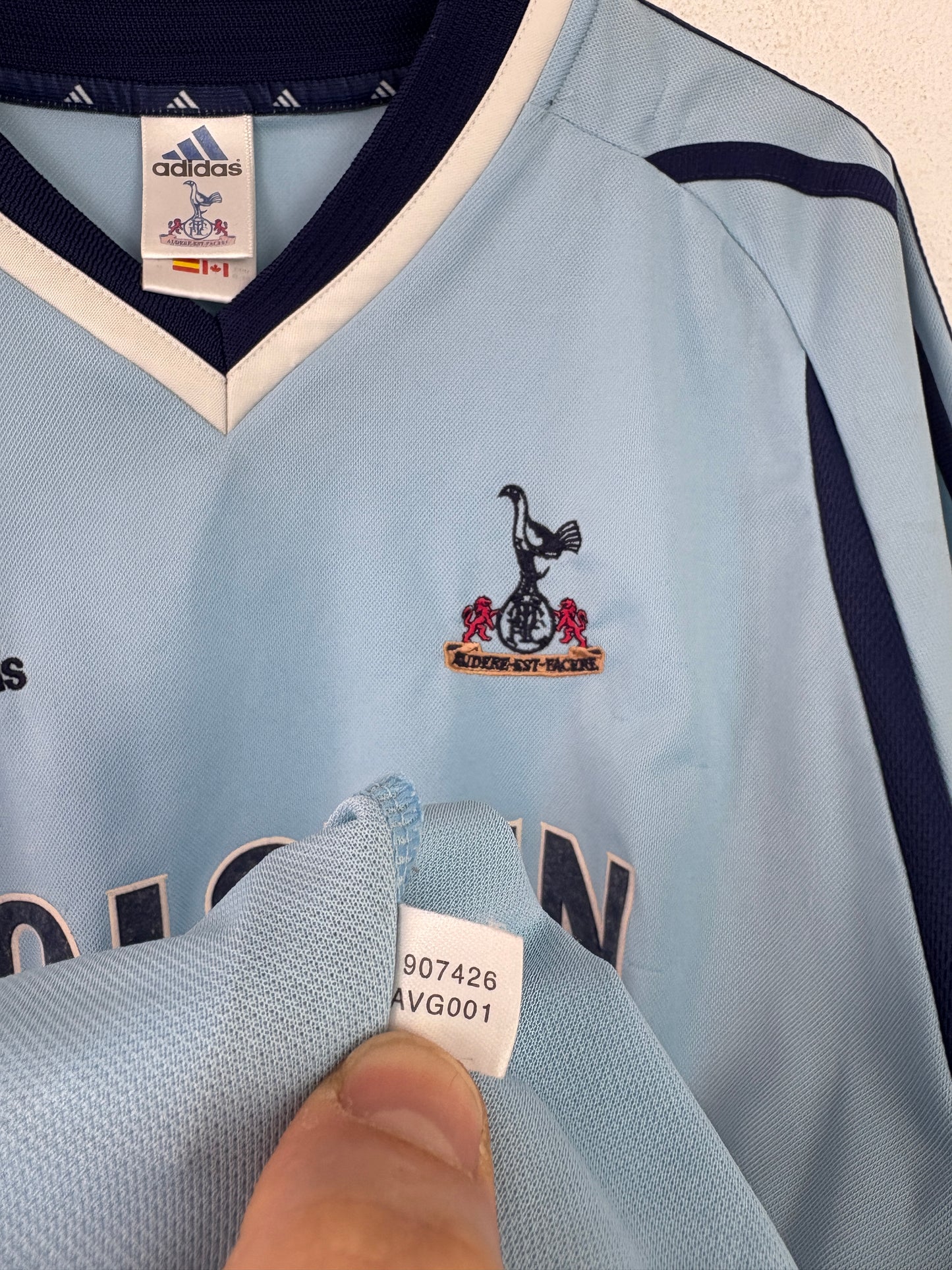 Tottenham 2001/02 Away Adidas Football Shirt Extra Large