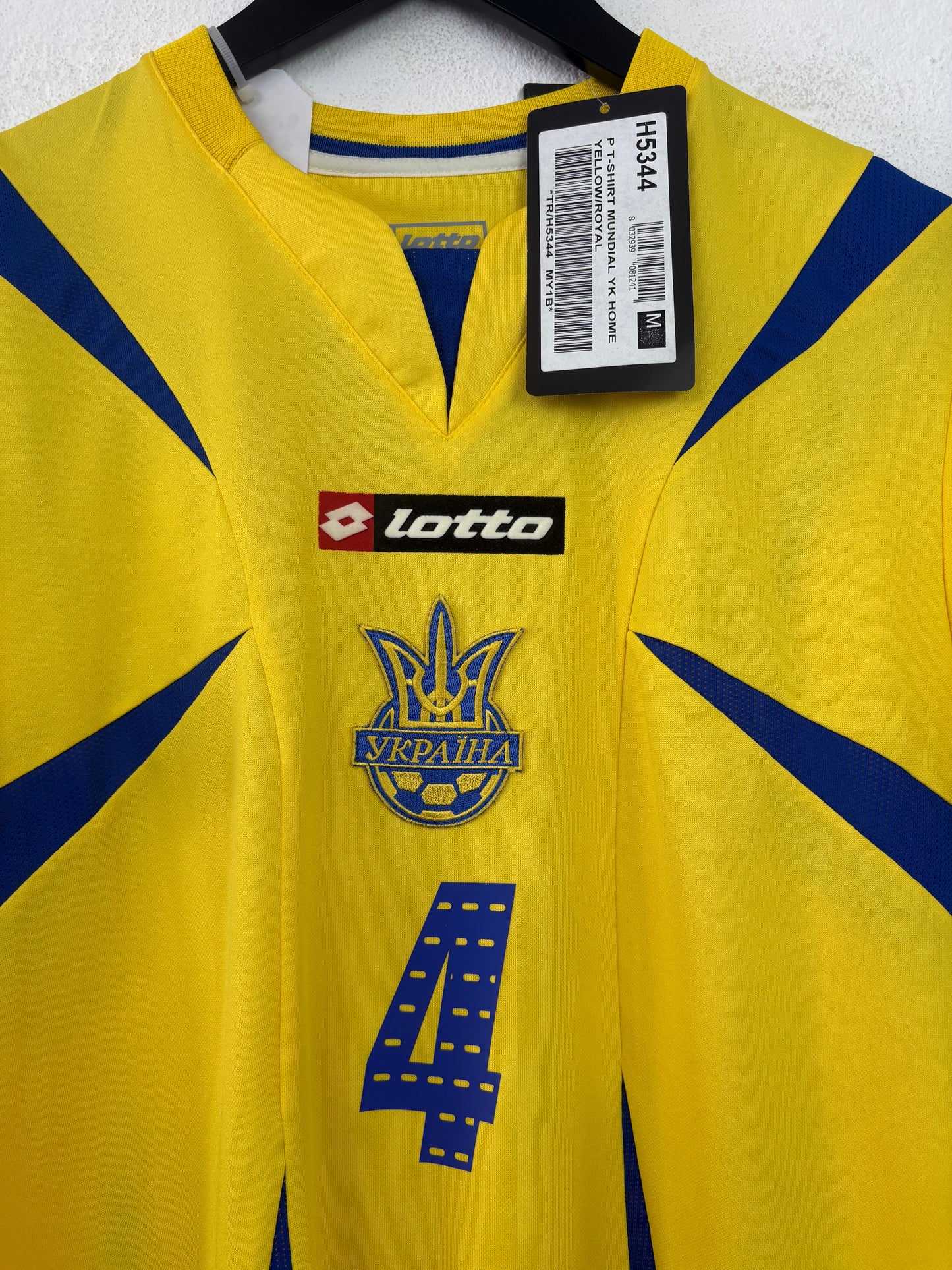 Ukraine 2006 Home Lotto Football Shirt M Tymoschuk 4