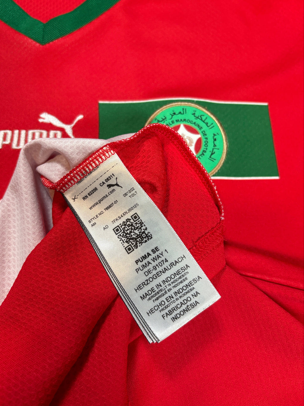 Morocco 2022 Home Puma Football Shirt Small Hakimi 2