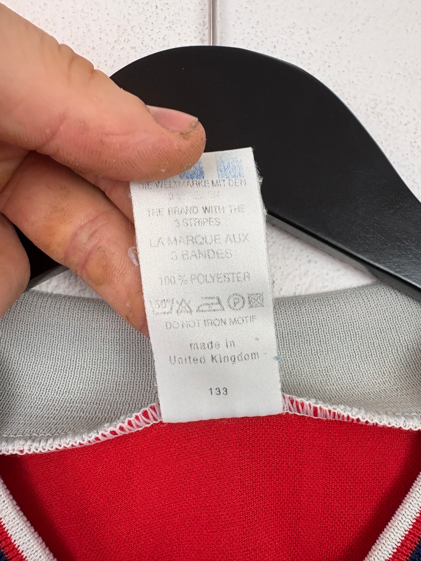 Arsenal 1992/93 Home Adidas Football Shirt Extra Large