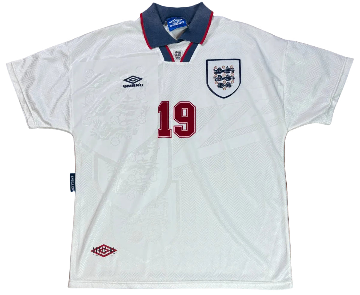 England 1994 Home Umbro Football Shirt Large Gascoine 19