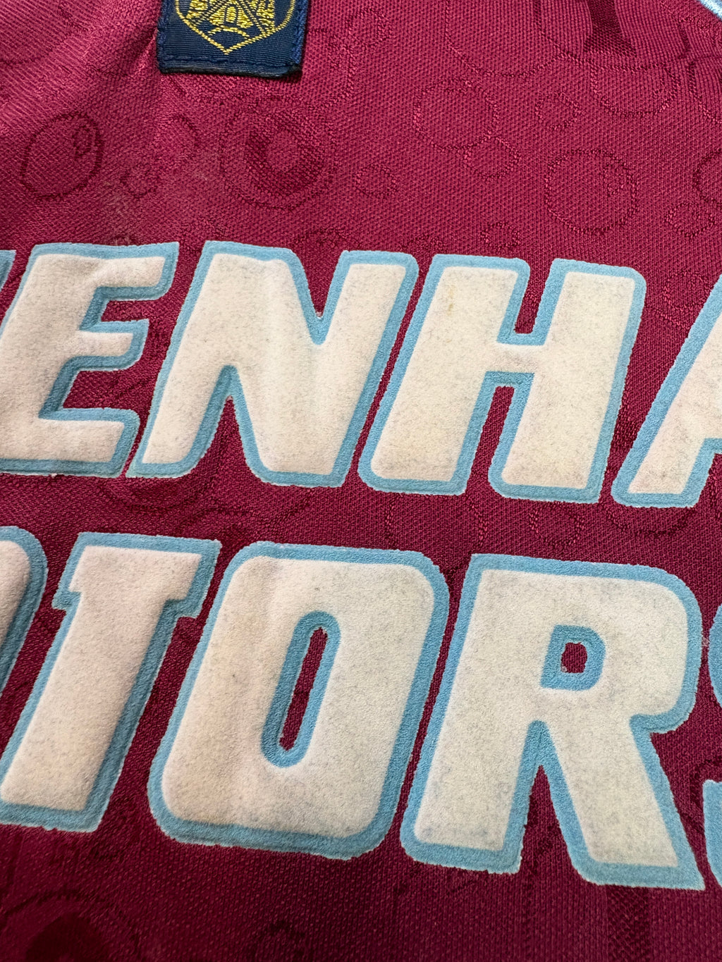 West Ham 1995/97 Home Pony Football Shirt Medium