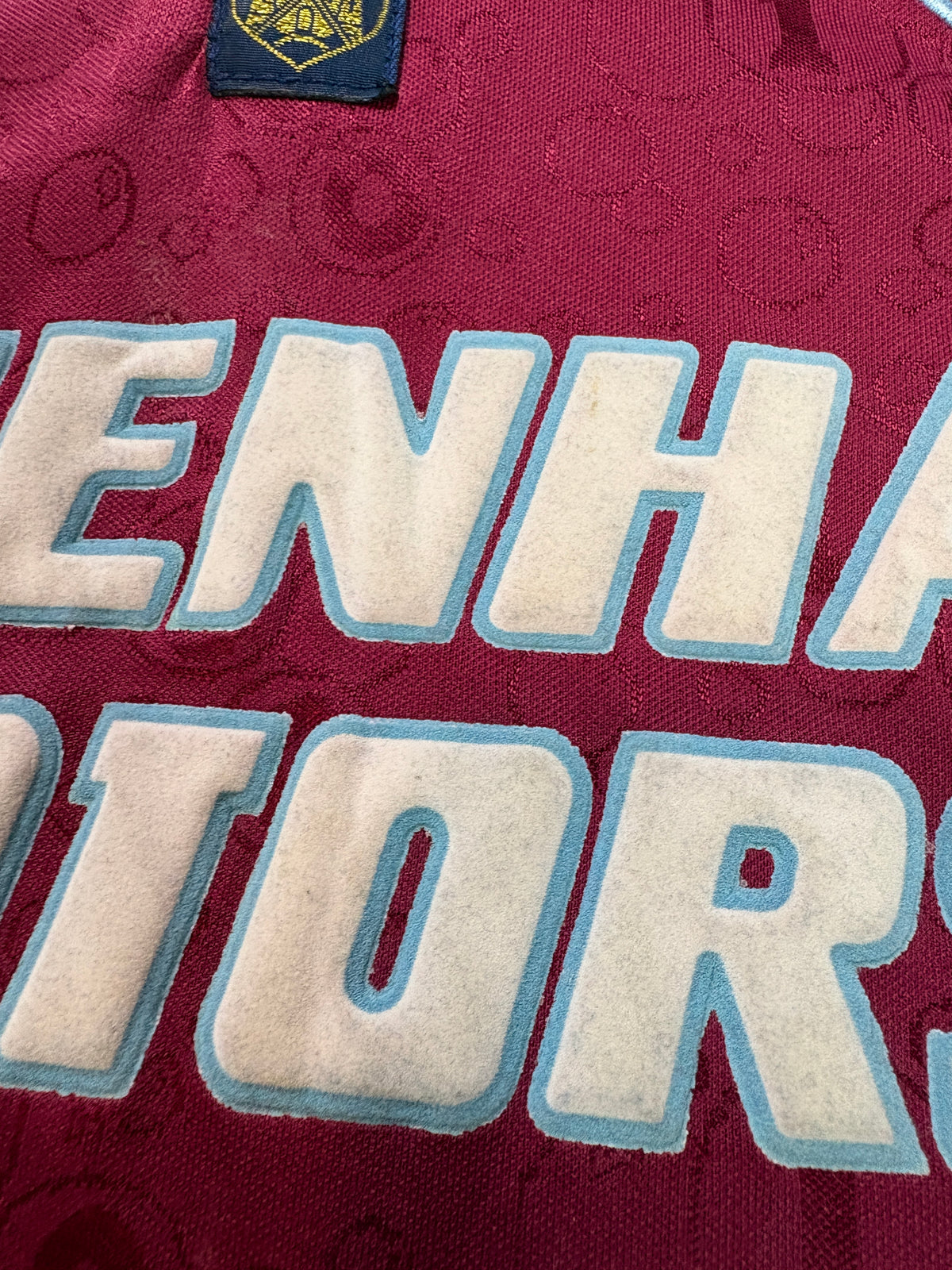 West Ham 1995/97 Home Pony Football Shirt Medium