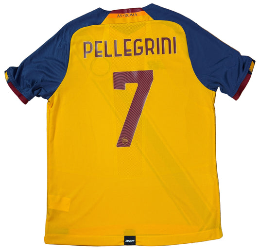 As Roma 2021/22 Third New Balance Football Shirt Large Pellegrini 7