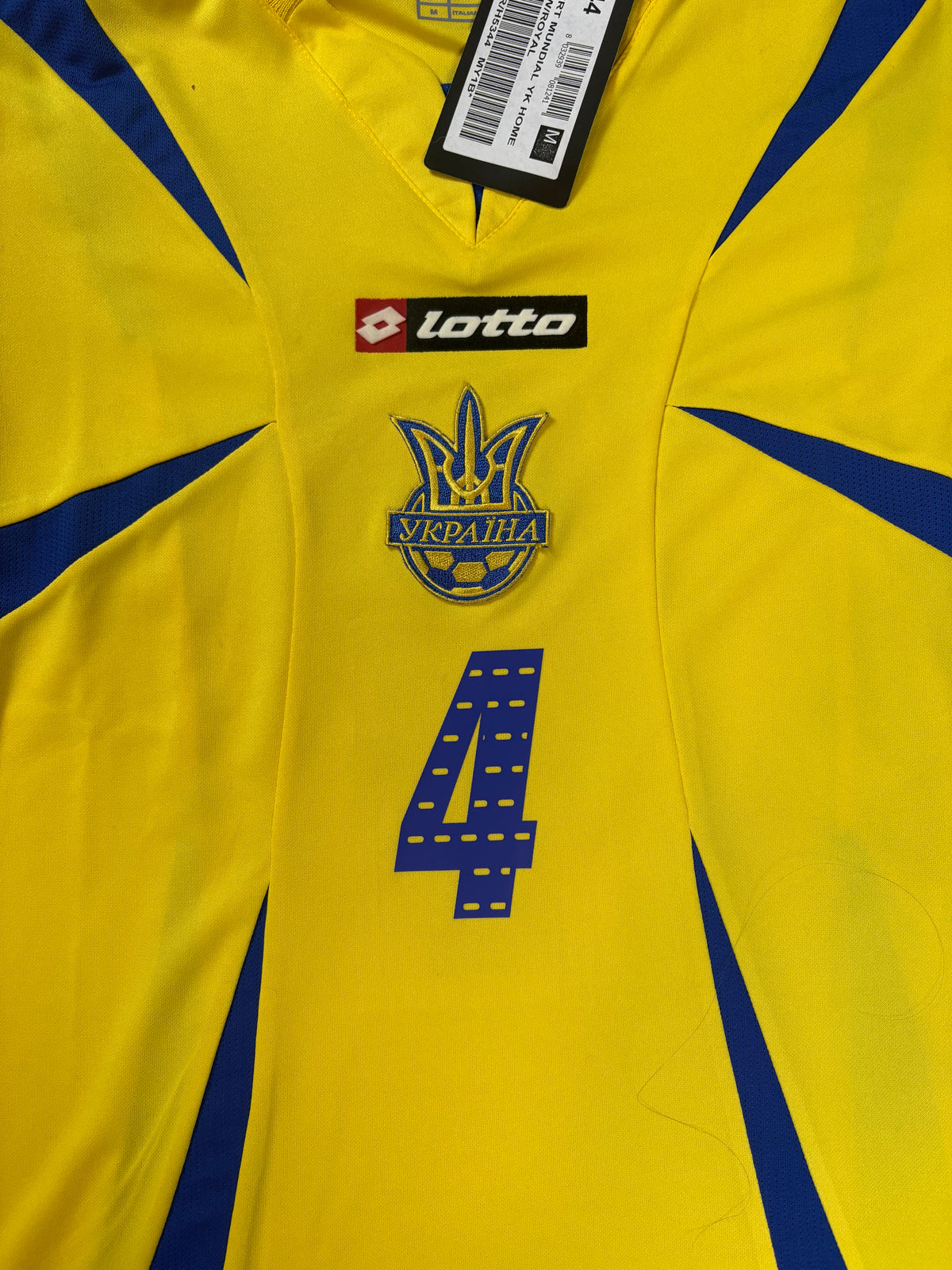 Ukraine 2006 Home Lotto Football Shirt Medium Tymoschuk 4