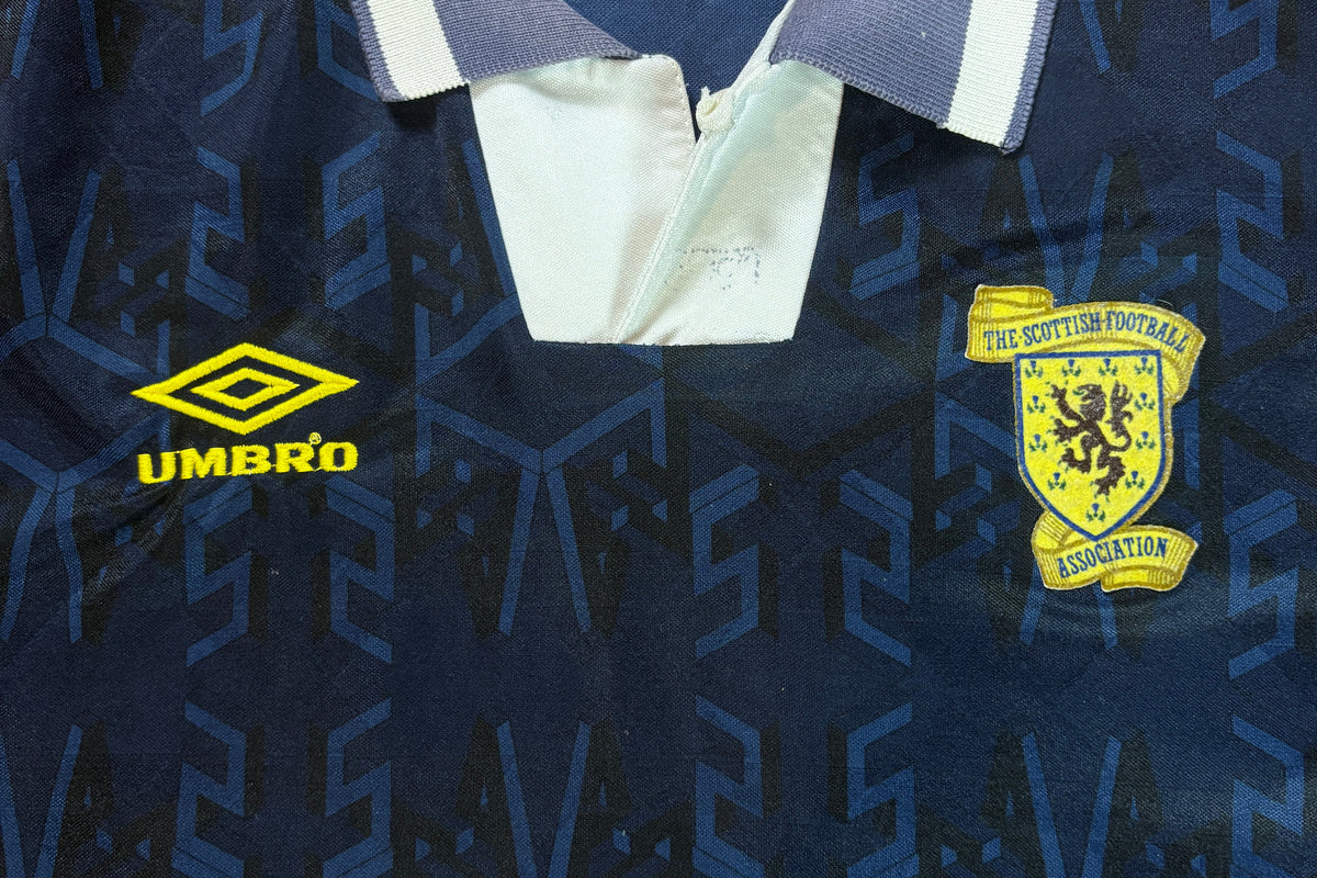 Scotland 1992 Home Umbro Football Shirt Large