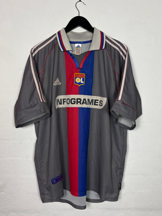 Lyon 2001/02 Home Adidas Football Shirt XL