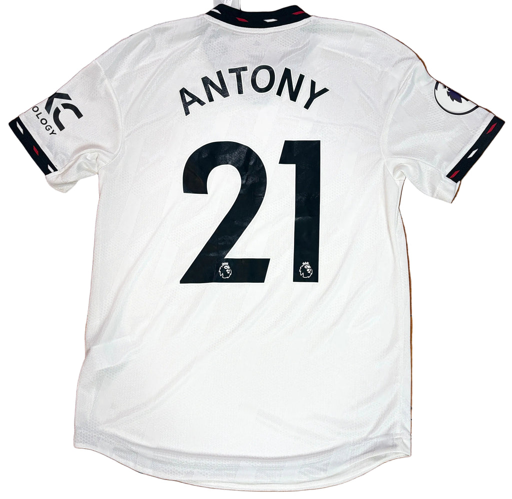 Manchester United 2022/23 Away Adidas Football Shirt Small Anthony 21