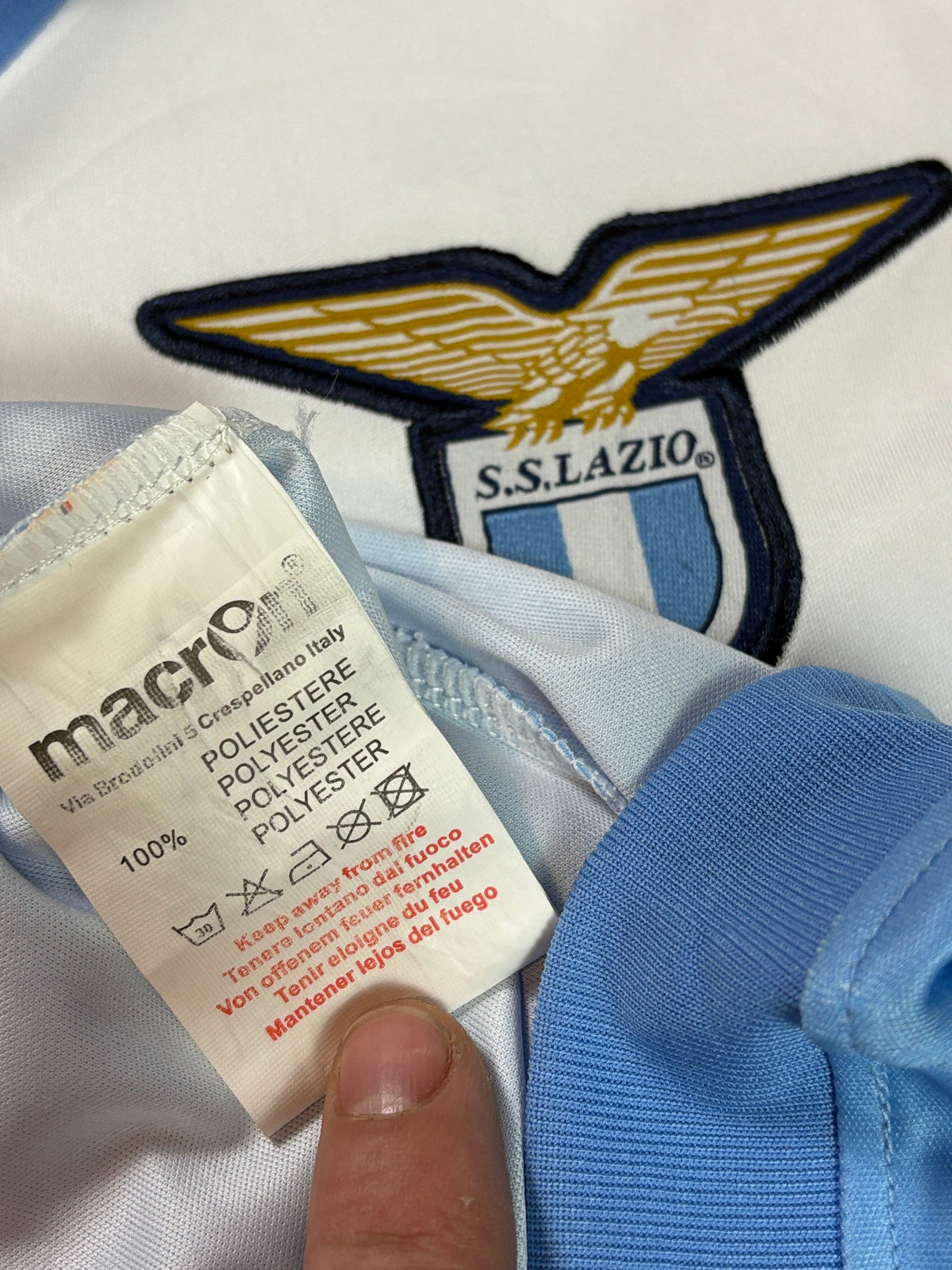 Lazio 2014/15 Fourth Macron Football Shirt Extra Large