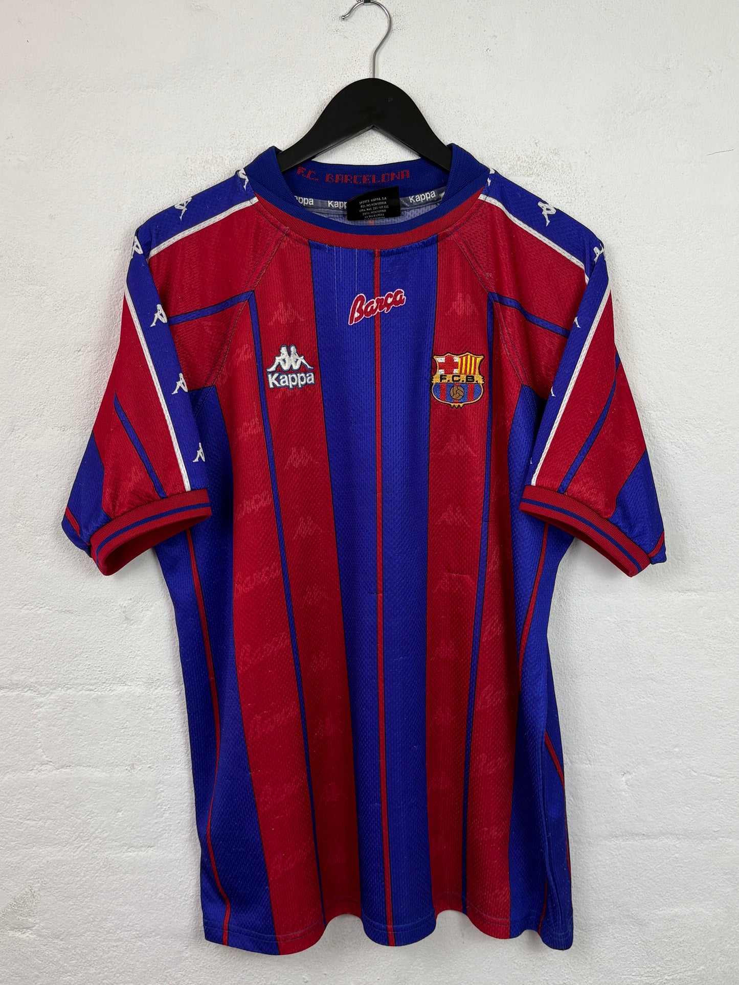 Barcelona 1997/98 Home Kappa Football Shirt Extra Large