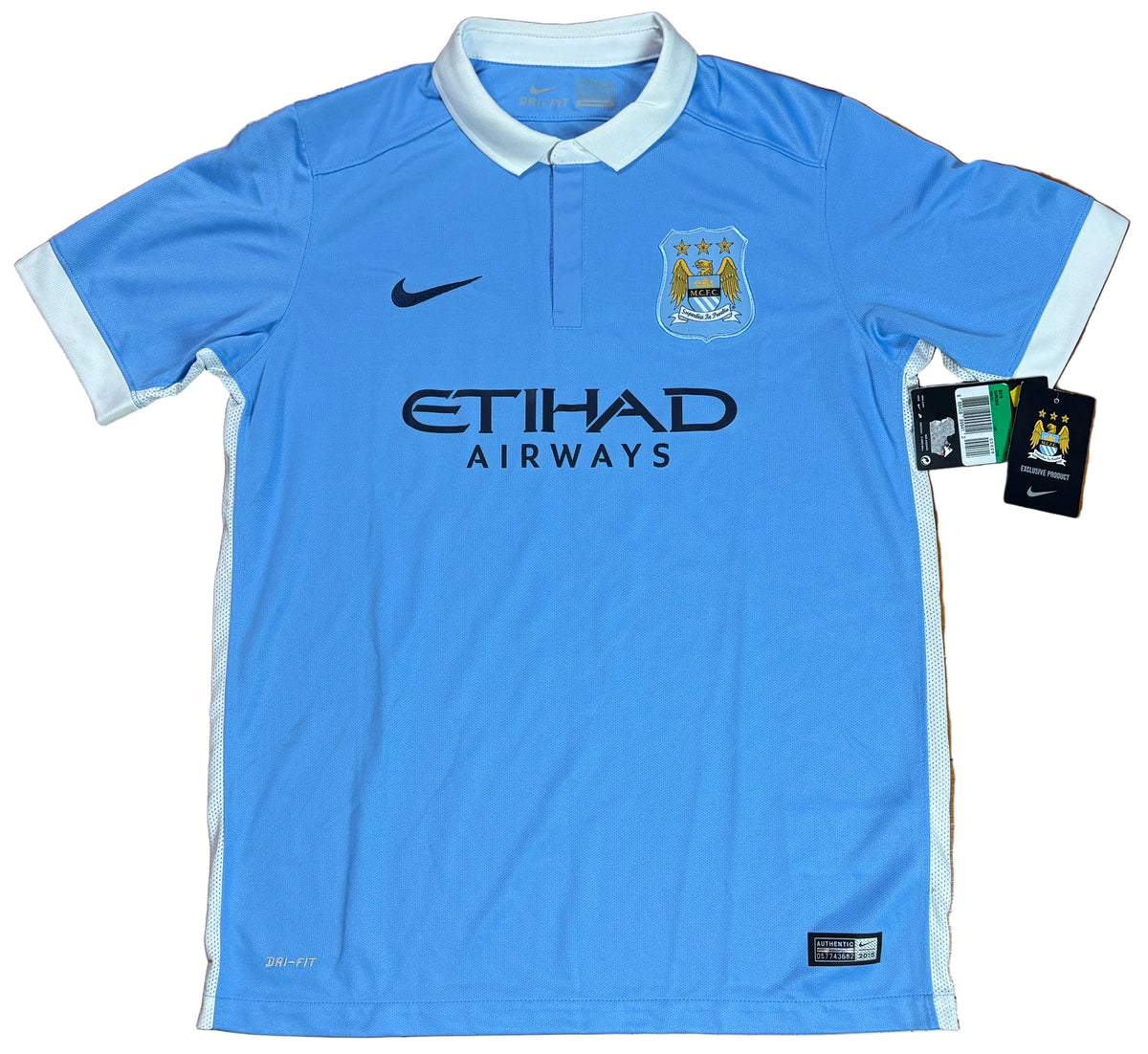Manchester City 2014/15 Home Nike Football Shirt XL (Boys)