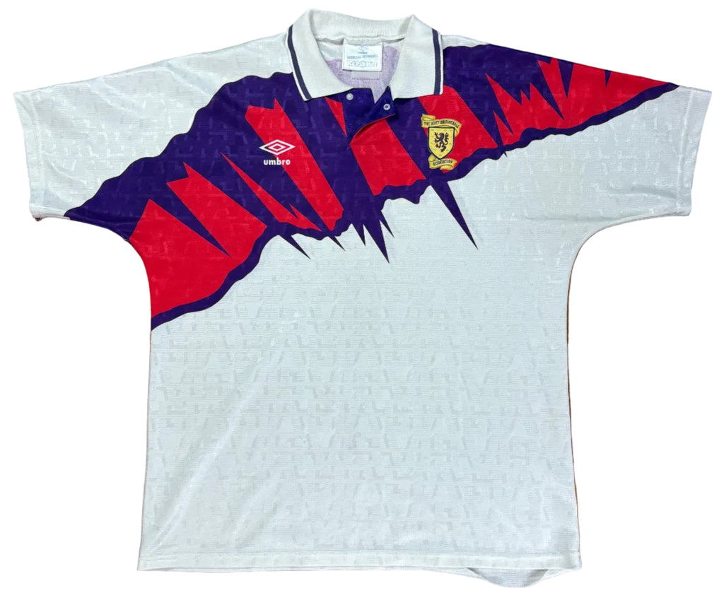 Scotland 1992 Away Umbro Football Shirt Extra Large