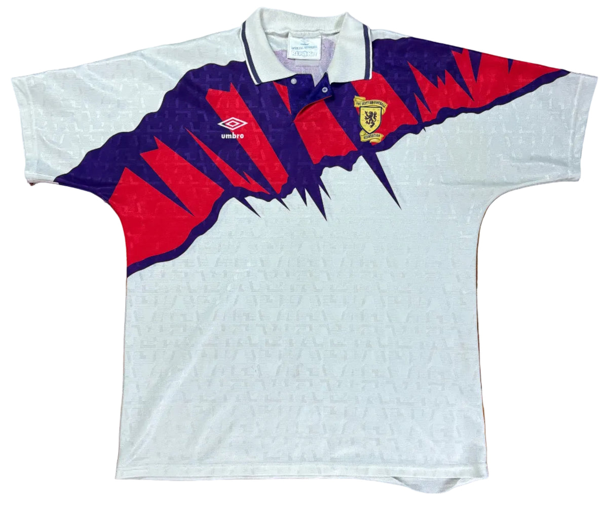 Scotland 1992 Away Umbro Football Shirt Extra Large