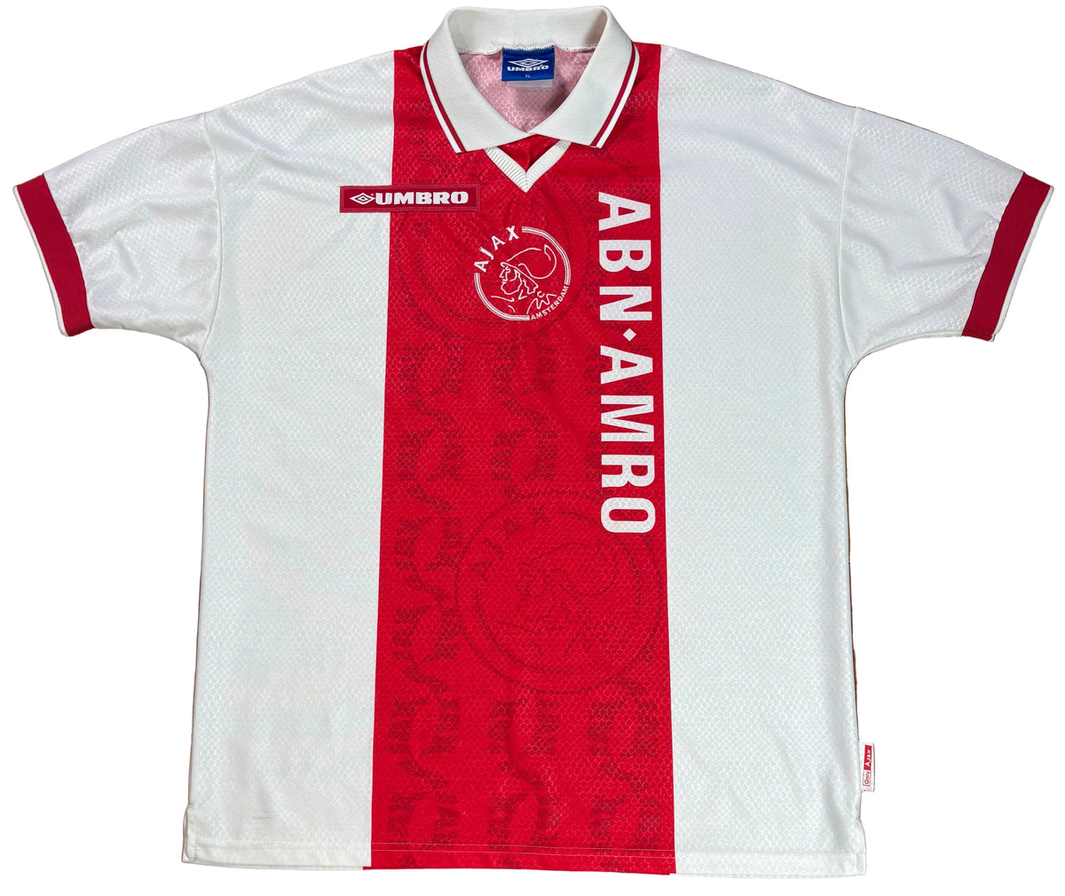 Ajax 1997/98 Home Umbro Football Shirt Extra Large Litmenan 10