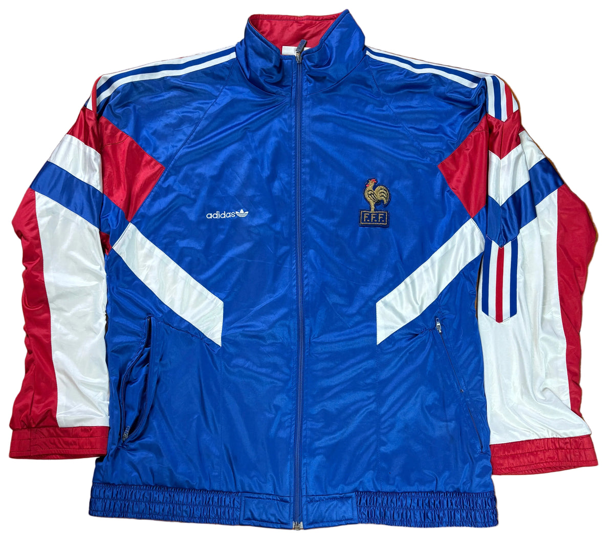 France 1992 Tracksuit Adidas Football Jacket Medium