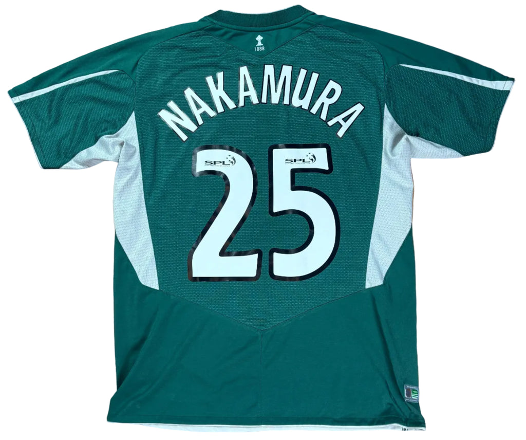 Celtic 2004/05 Away Umbro Football Shirt Large Nakamura 25