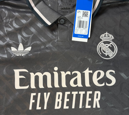 Real Madrid 2024/25 Away Adidas Football Shirt Extra Large Mbappe 9