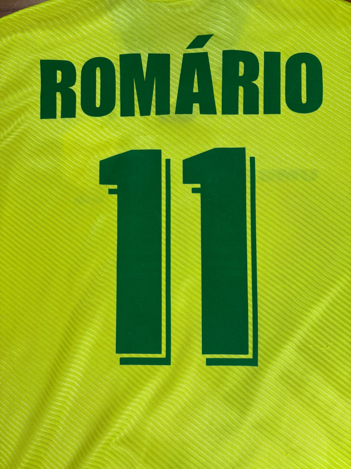 Brazil 1994 Home Umbro Football Shirt Large Romario 11