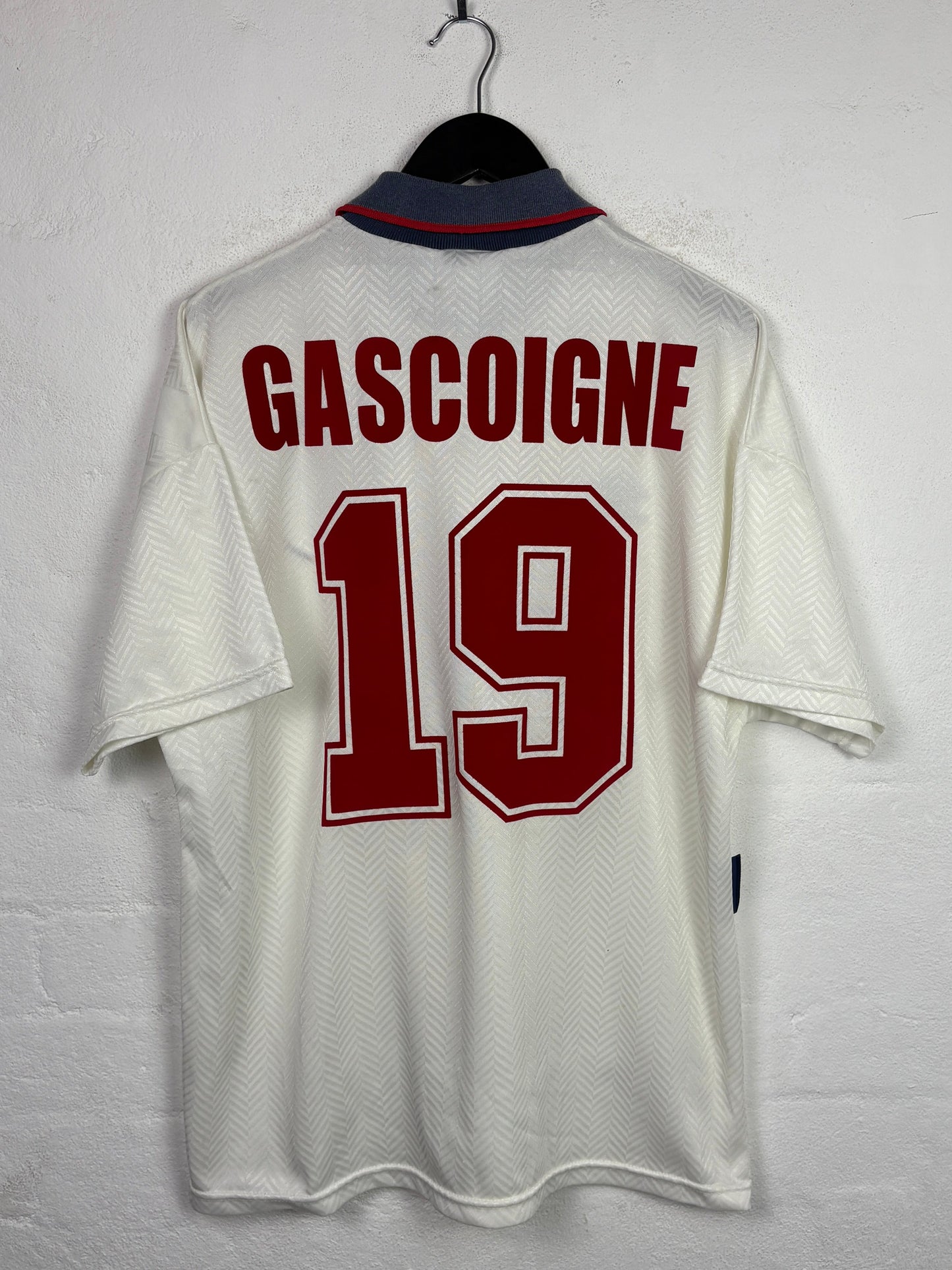 England 1994 Home Umbro Football Shirt L Gascoine 19
