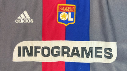 Lyon 2001/02 Home Adidas Football Shirt Extra Large