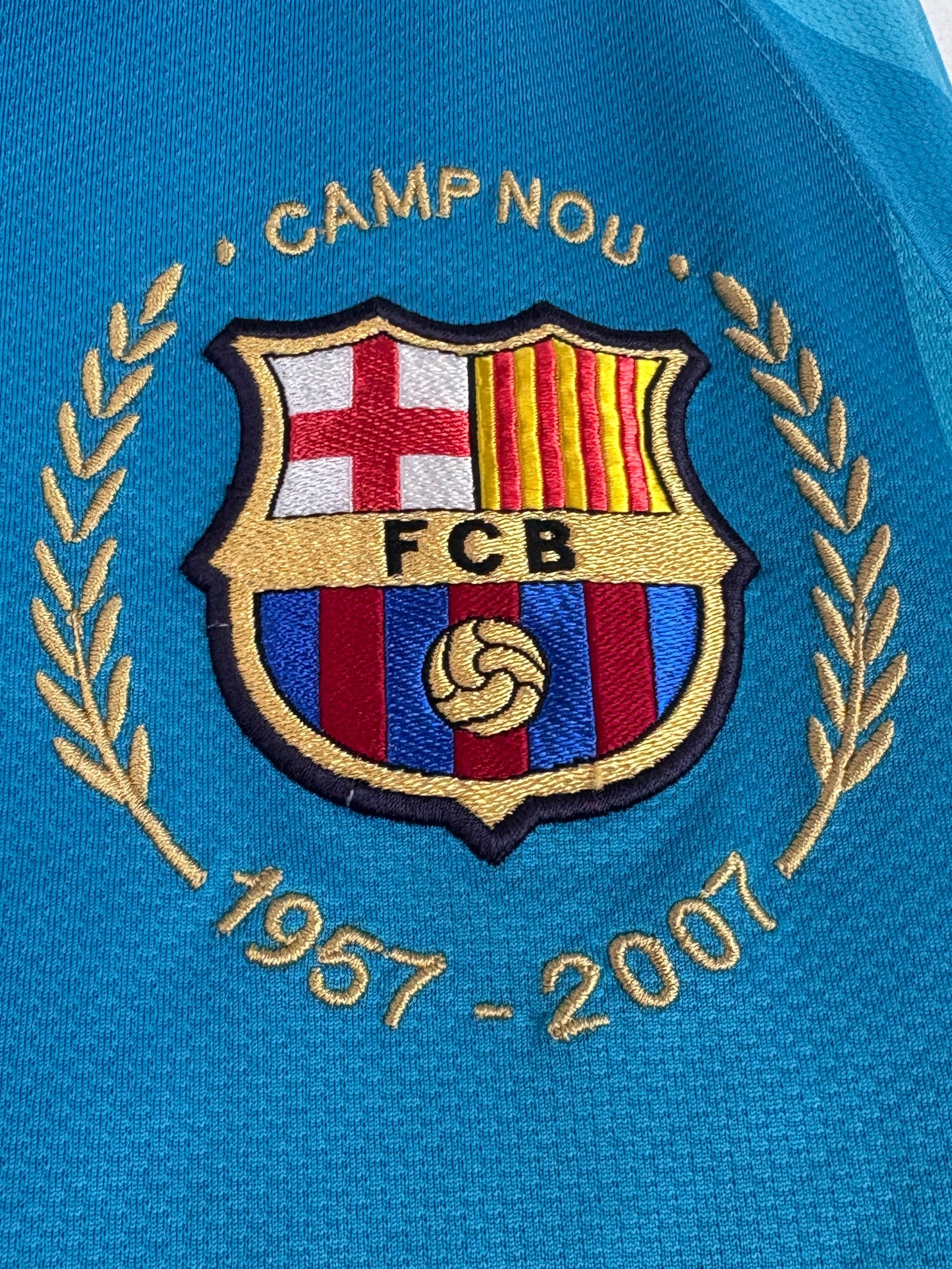 Barcelona 2007/08 Away Nike Football Shirt Medium
