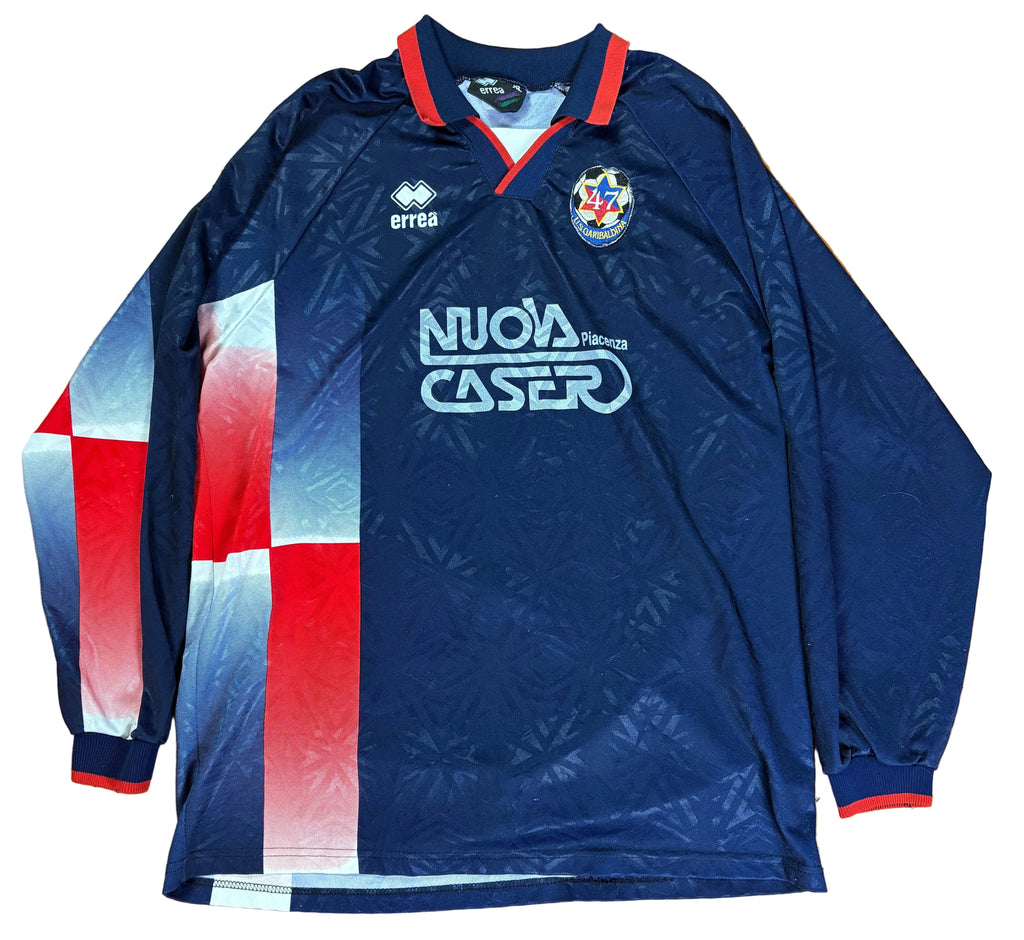 US Garibaldina 90's Home Long Sleeve Errea Football Shirt	Extra Large