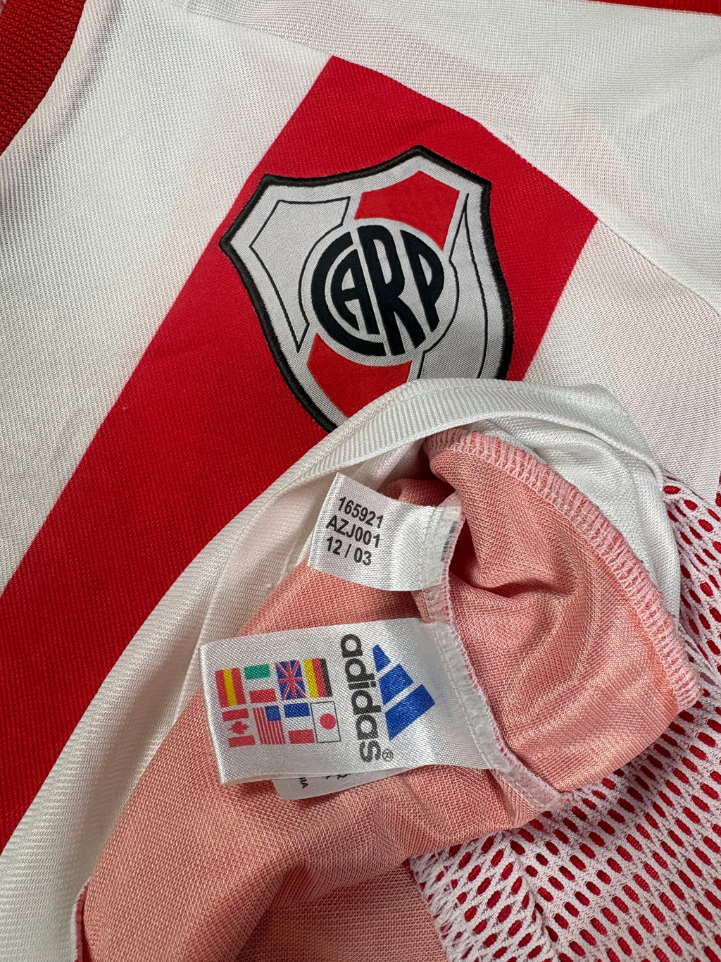 River Plate 2002/03 Home Adidas Football Shirt Small