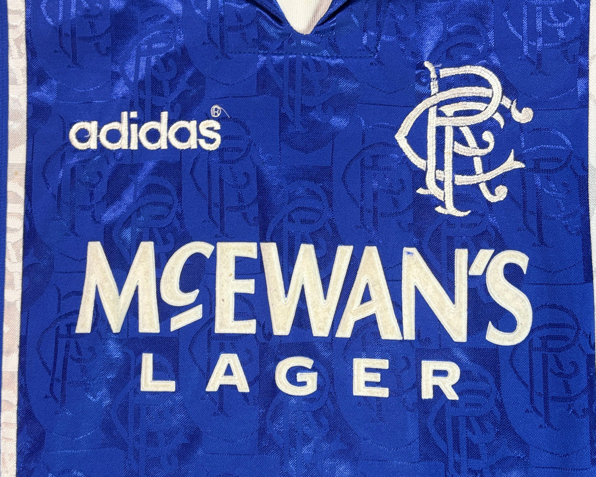 Rangers 1996/97 Home Adidas Football Shirt Medium