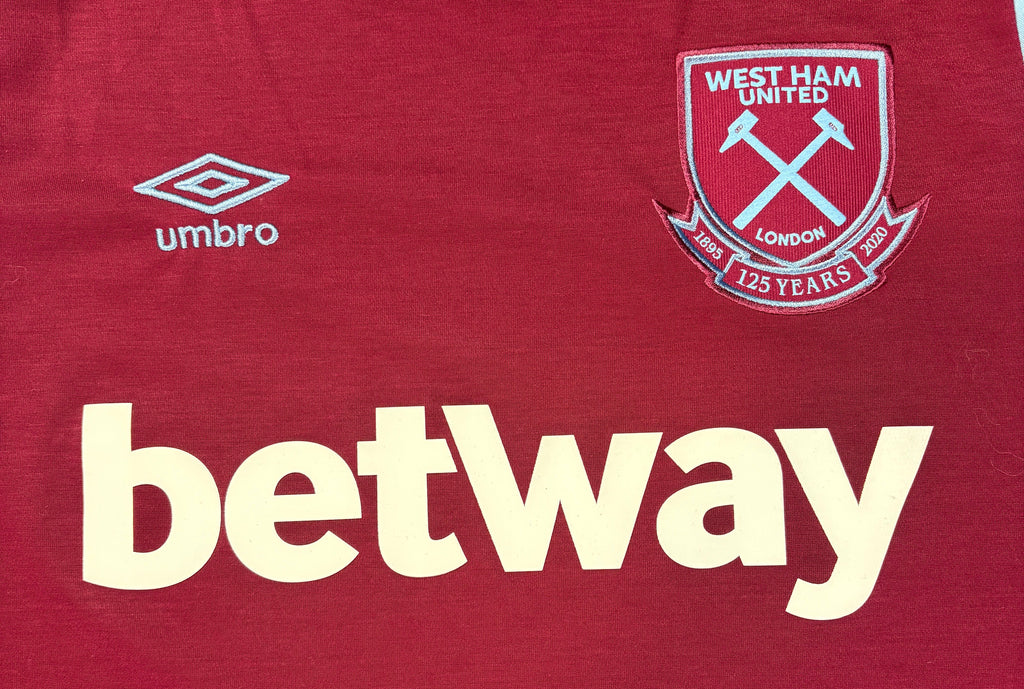 West Ham 2020/21 Home Umbro Football Shirt Large