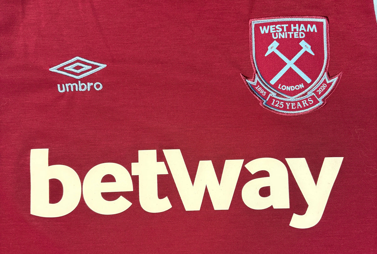 West Ham 2020/21 Home Umbro Football Shirt Large