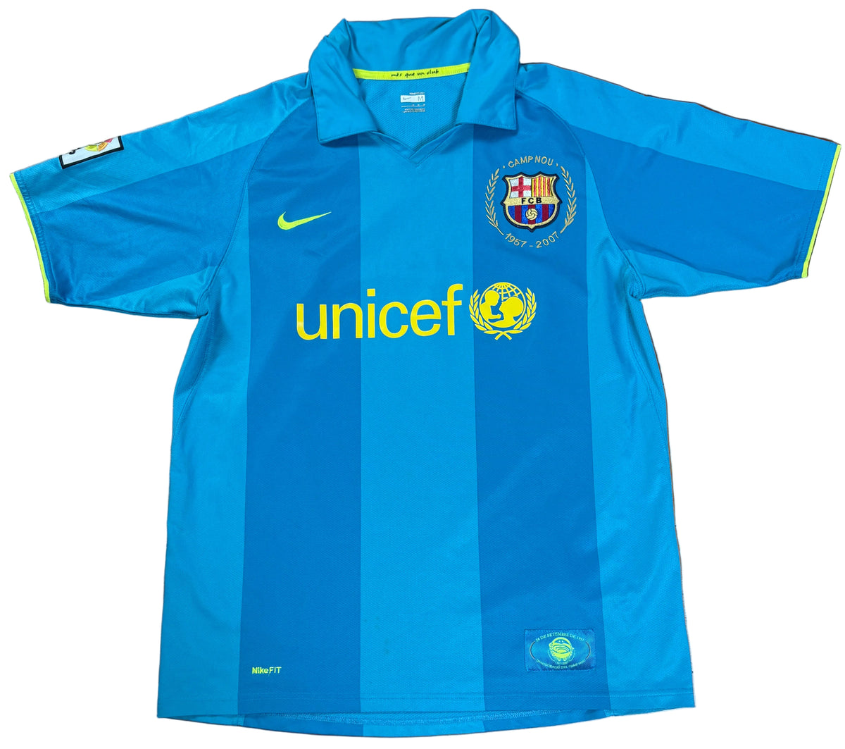Barcelona 2007/08 Away Nike Football Shirt Medium