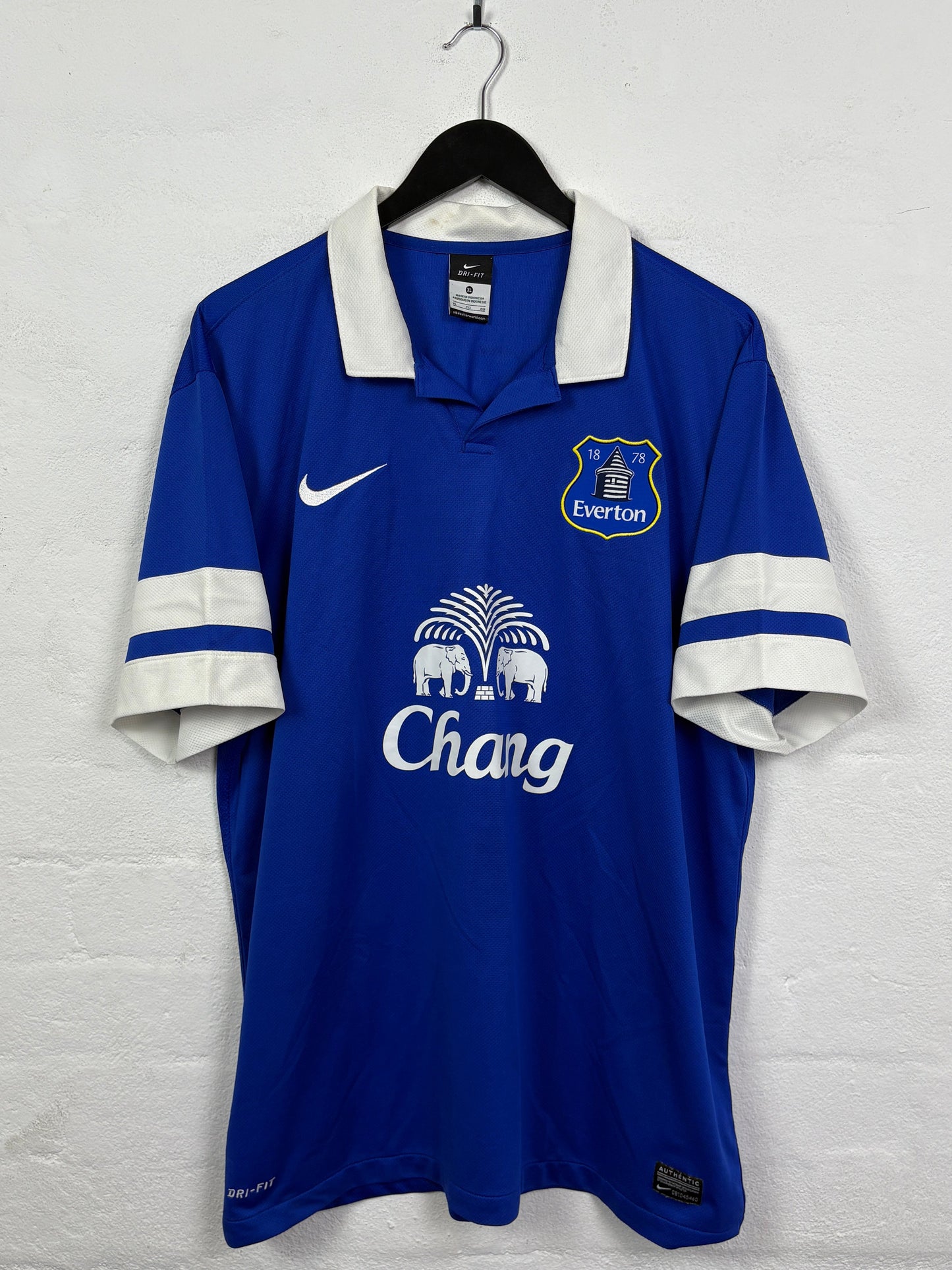 Everton 2013/14 Home Nike Football Shirt L Lukaku 17