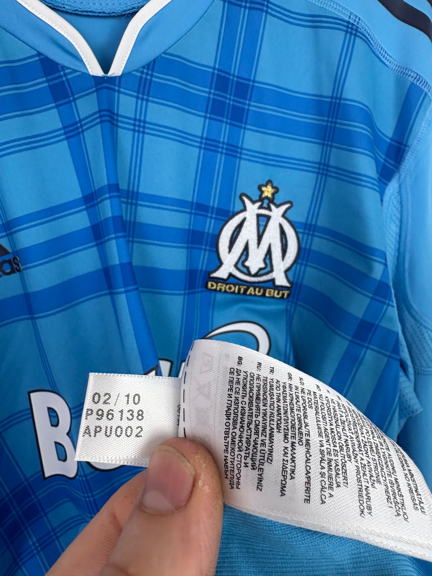 Marseille 2010/11 Home Adidas Football Shirt XL (Long Sleeve)
