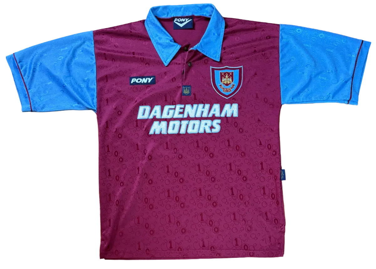 West Ham 1995/97 Home Pony Football Shirt Medium