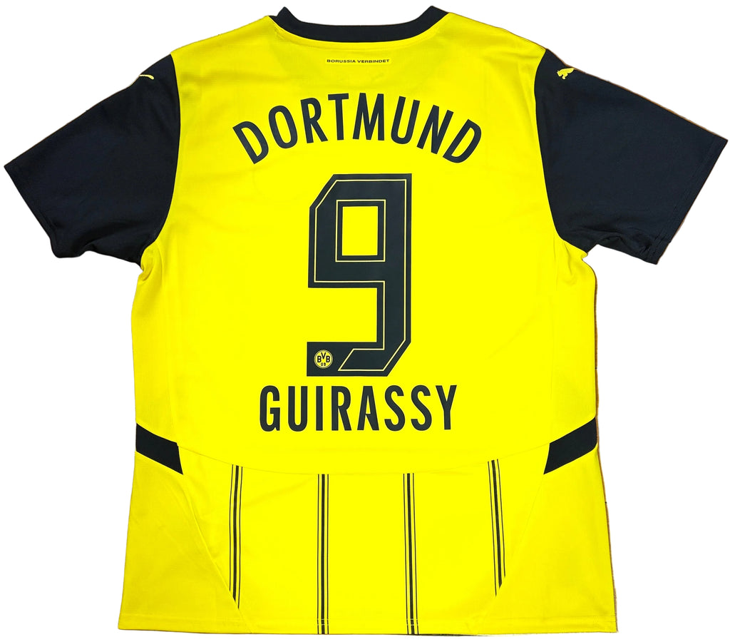 Dortmund 2024/25 Home Puma Football Shirt Large Guirassy 9
