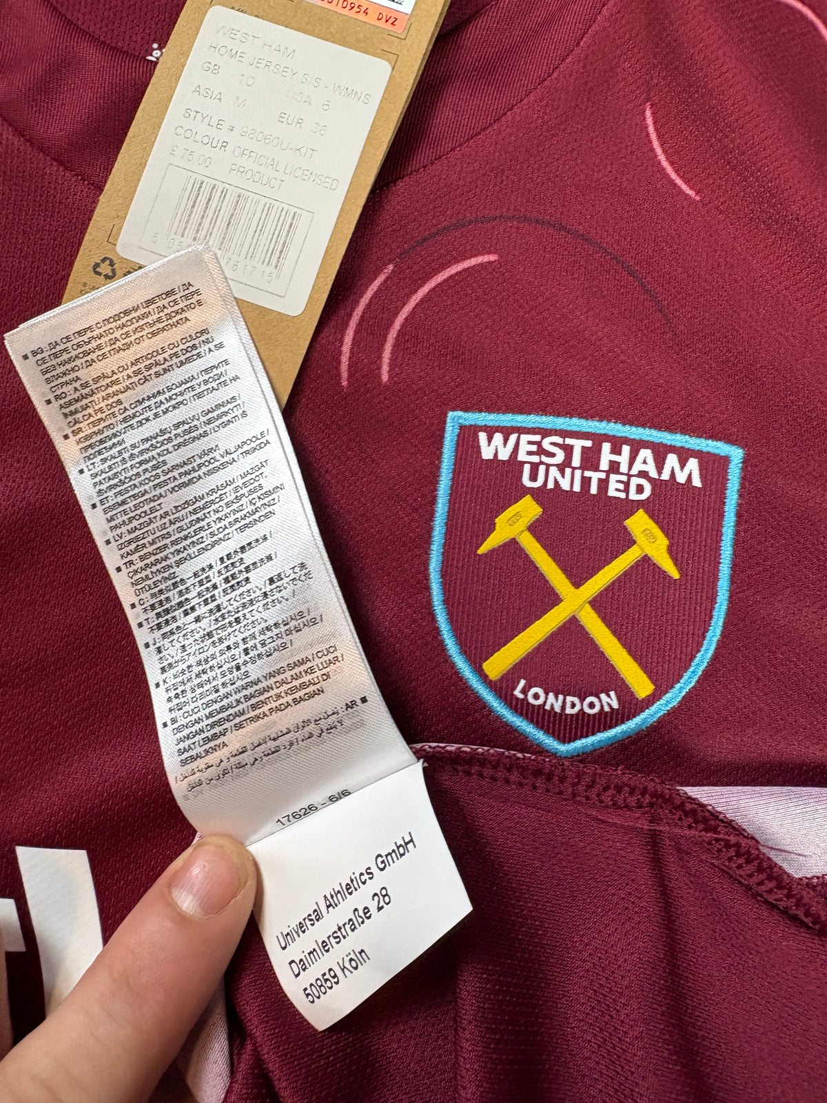 West Ham 2023/24 Home Umbro Football Shirt Large (W) Gorry 22