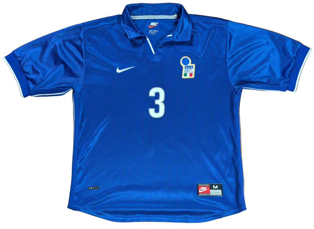 Italy 1998 Home Nike Football Shirt Medium Maldini 3
