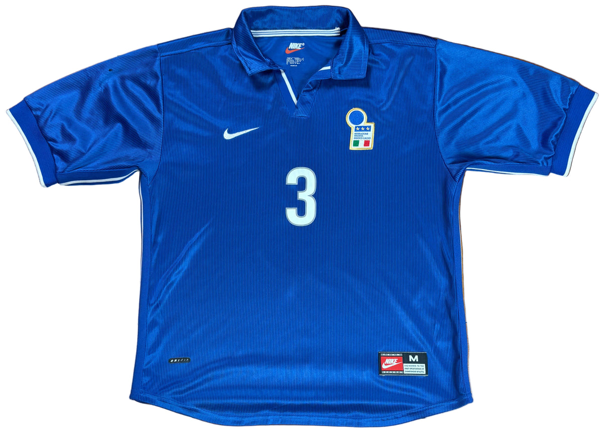 Italy 1998 Home Nike Football Shirt Medium Maldini 3