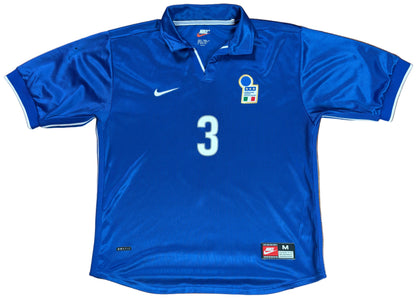 Italy 1998 Home Nike Football Shirt Medium Maldini 3