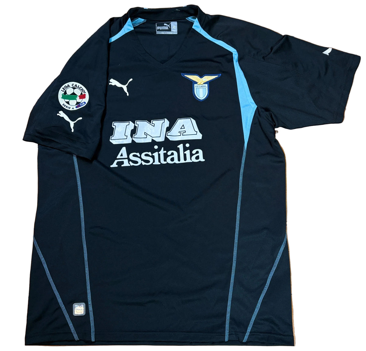 Lazio 2005/06 Third Puma Football Shirt Large Bonanni 10 *Match Worn*